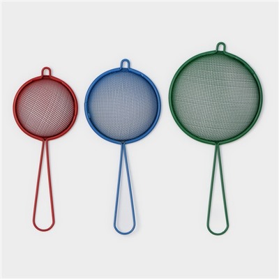 Набор сит Доляна, 3 шт., d=6 см, 8 см, 9 см