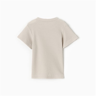 Футболка детская «Крошка Я» BASIC LINE, рост 62-68 см, молочный