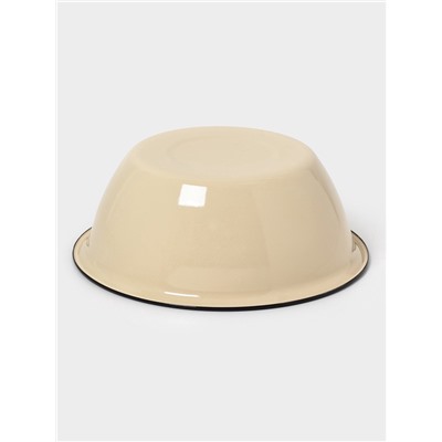 Миска эмалированная, 4 л, цвет слоновой кости