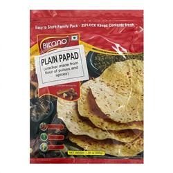 Bikano Plain Papad / Папад Плейн Лепешка со Cпециями 200 г