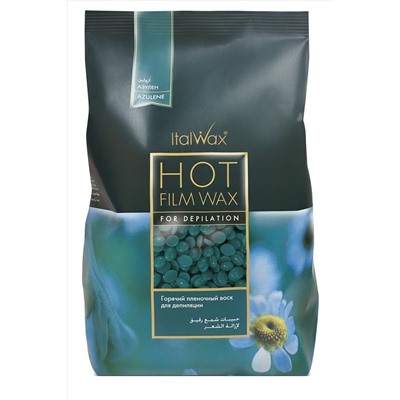 ItalWax Воск горячий плёночный Азулен, в пакете, 500 г KRISTALLER, 1130026