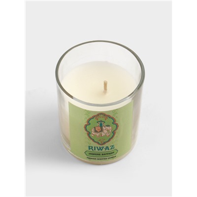 Свеча ароматическая в стекле «Жасмин и Шафран», соевый воск, 120 г