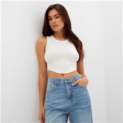 Топ в рубчик женский MIST, onesize, белый