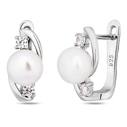 Серьги, жемчуг, BY-878