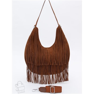 Сумка женская кожаная 5876P brown Polina&Eiterou