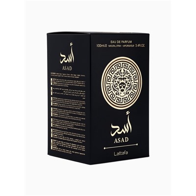 Парфюмерная вода мужская Lattafa ASAD, 100 мл (по мотивам Sauvage Elixir Dior)