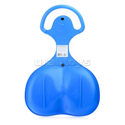 Санки-ледянки большие с ручкой, гибкая на кнопке