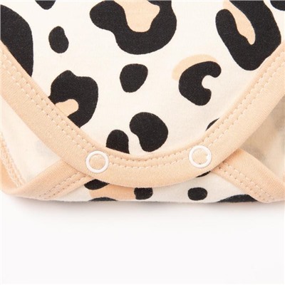 Боди для девочки «Крошка Я. Леопард», рост 62-68 см