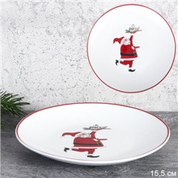 Тарелка 15,5 см Новогодняя / SWR-10 /уп 128/