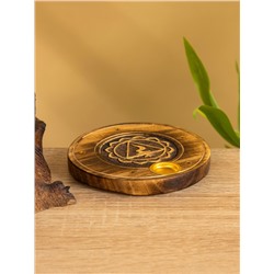 Подставка под благовония «Чакра», 10 см, дерево