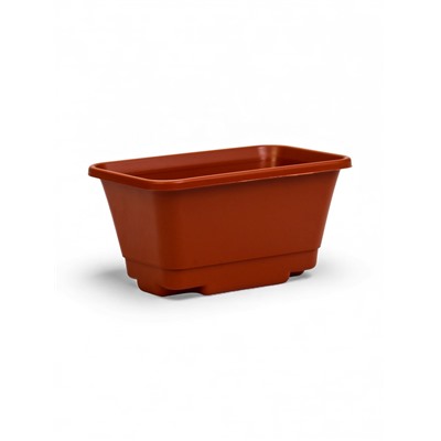 Набор горшков для цветов с поддоном Darel plastic, 750 мл, 73 см, 7 шт., терракотовый