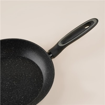 Сковорода SL Home, d=24, h=4.7 см, кованый алюминий, антипригарное покрытие, индукция, чёрная