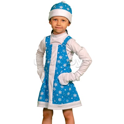 Изделие швейное "Набор карнавальный "Зимушка" ткань-плюш (3-6 лет, рост 98-116 см)