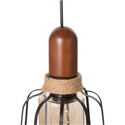 Светильник BayerLux «Вица», 1×40 Вт, Е27, черный, 18×18×30 см