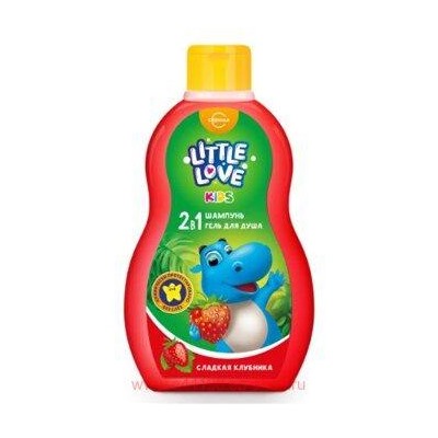 Свобода Little love Шампунь детский + гель для душа 2в1 Сладкая клубника 400 мл