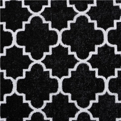 Полотенце махровое Этель Ornament, 70×130 см, 100% хлопок, 420 г/м², чёрно-белое
