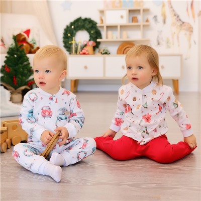 Кофточка детская MINAKU Winter, рост 80-86 см, белая