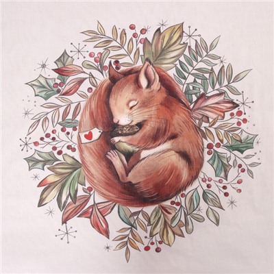 Постельное бельё 1.5-спальное «Этель. Белочка», бязь