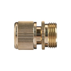 Коннектор, 3/4" (19 мм), быстросъёмное соединение, наружная резьба, латунь, Greengo