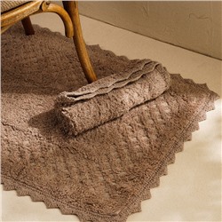 Коврики SL Home, 2 шт., 59×73 см, 68×104 см, кремовые