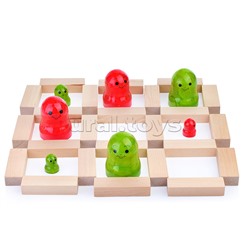 Набор игр 3 в 1 "Нескучные Крестики-нолики, Мини-башня, Домино"