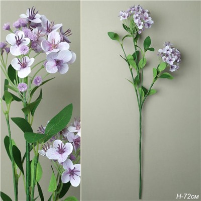 Цветок искусственный 72 см сиреневый / RW-504 /уп 96/288/