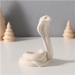 Подставка для благовоний, конусов «Кобра королевская», 6.5×6×9 см, белый
