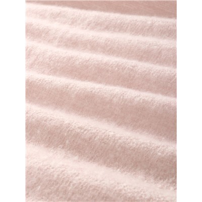 Плед с бахромой «Этель» Light pink, 135×180 см, светло-розовый