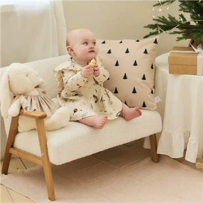 Платье детское «Крошка Я. Новогодние игрушки», рост 62-68 см