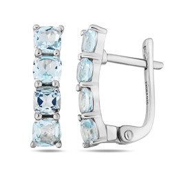 Серьги, топаз, Сильвия