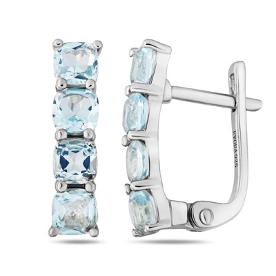 Серьги, топаз, Сильвия