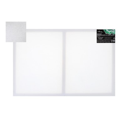 Холст на подрамнике, хлопок 100%, 1.6×50×70 см, Calligrata, акриловый грунт, среднезернистый, 380 г/м²