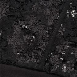 Бомбер , расшитый пайетками, Секрет смелости (чёрный)