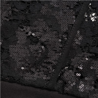 Бомбер , расшитый пайетками, Секрет смелости (чёрный)