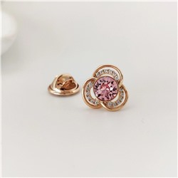 Брошь-значок с кристаллами Swarovski