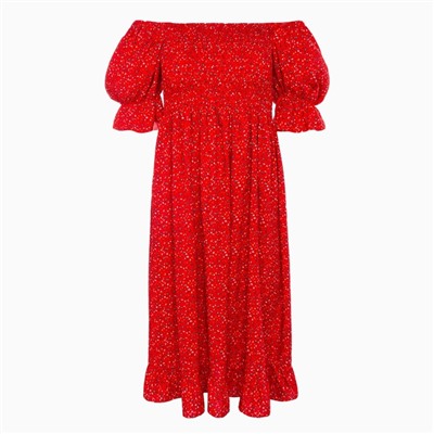 Платье миди женское MINAKU: Enjoy, красное, размер 42