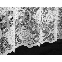 325330/260, БЛАГОРОДНЫЕ РОЗЫ, класс ЛЮКС, высота  260 см,  белоснежный цвет, объемный и фактурный вытканный рисунок.