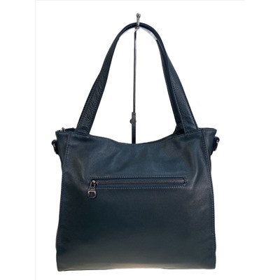 Женская сумка из натуральной кожи, цвет серый