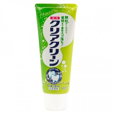 Зубная паста с микрогранулами Натуральная Мята Clear Clean Natural Mintha KAO, Япония, 120 г Акция