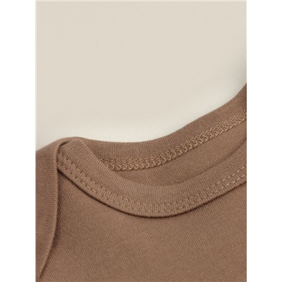 Набор боди SL HOME, рост 80-86 см, бежевый, кофейный