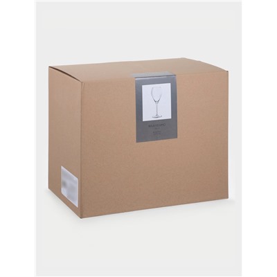 Бокалы для вина «Брависсимо», 420 мл, набор 6 шт., стекло, прозрачные