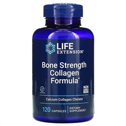 Life Extension, Bone Strength, добавка с коллагеном для укрепления костей, 120 капсул
