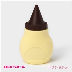Шприц кондитерский Доляна «Капелька», силикон, 4×3.5×8.5 см