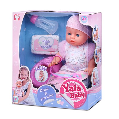 Пупс "Юлиана" (пьет, писает) с аксессуарами, в коробке
