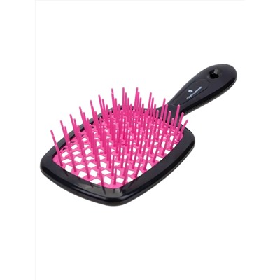 Kristaller Расчёска массажная для быстрой сушки волос WS023, черно-розовый, пластик, 20,5 см 27967