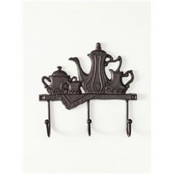 Настенные крючки декоративные «Чаепитие», чугун, 18×20×5.5 см