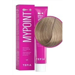 TEFIA Mypoint 9.1 Перманентная крем-краска для волос / Очень светлый блондин пепельный, 60 мл KRISTALLER, 1112349