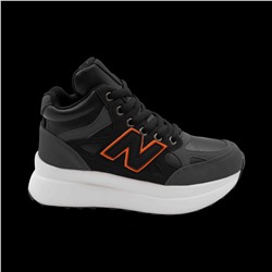 Кроссовки на меху В941-4 черно серые