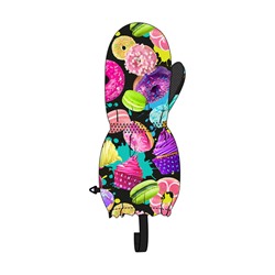 Варежки текстильные для девочек