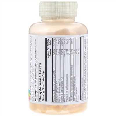 Solaray, B-Complex 50, 250 вегетарианских капсул